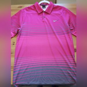 Nike Tiger Woods Collection Golf Polo Pink Men's Sz Small